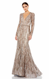 1 of 3 Mac Duggal 79358 Dress Taupe