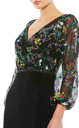 3 of 3 Mac Duggal 79379 Black Multi