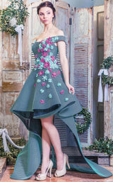 1 of 2 MNM Couture K3493 Aqua