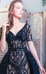 2 of 3 MNM Couture K3521 Navy Blue