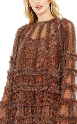 3 of 3 Mac Duggal 8007 Brown-Multi