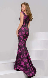 2 of 5 Jovani 40507 Purple Multi