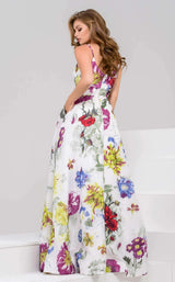 2 of 5 Jovani 40646 White Multi