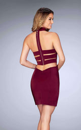 8 of 9 La Femme 25062 Burgundy