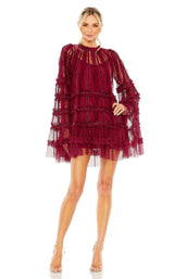 2 of 6 Mac Duggal 8053 Dress Crimson