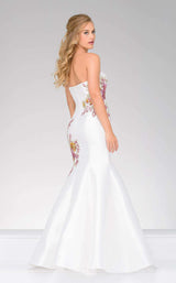 2 of 5 Jovani 33689 White/Multi