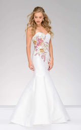 1 of 5 Jovani 33689 White/Multi