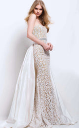 7 of 10 Jovani 35052 Ivory/Nude