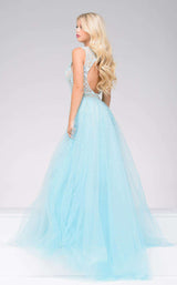 2 of 5 Jovani 36805 Aqua