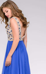 4 of 4 Jovani 40979 Royal/Nude