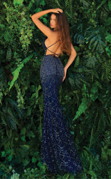 2 of 4 Clarisse 810124 Navy/Silver