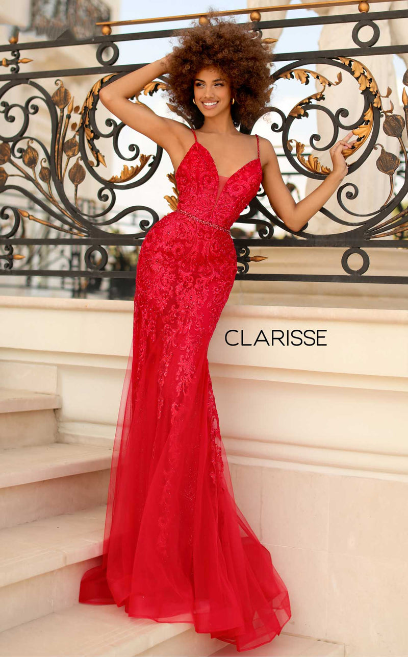 clarisse red prom dress Clarisse 810902 Red Prom Dress