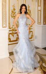 1 of 2 Clarisse 810411 Frozen-Blue