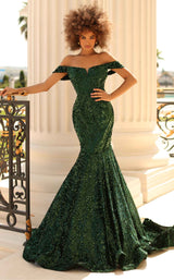 1 of 4 Clarisse 810535 Midnight-Green