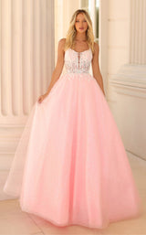 1 of 2 Clarisse 810602 Ivory/Pink