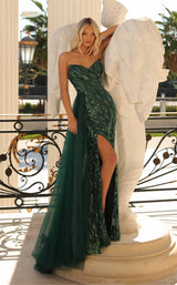 1 of 2 Clarisse 810630 Forest Green