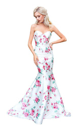 1 of 4 Clarisse 3424 White/Print