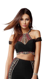 6 of 8 Clarisse 4921 Black/Multi