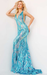 2 of 4 Jovani 22770 Iridescent Jade