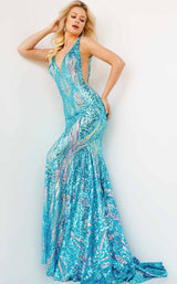 4 of 4 Jovani 22770 Iridescent Jade