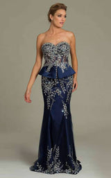 1 of 2 Jovani 90329BG Navy