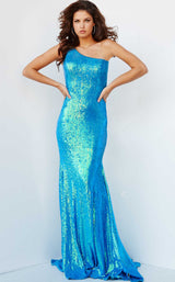 1 of 4 Jovani 07784 Iridescent-Royal