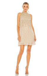 1 of 6 Mac Duggal 9225 Dress Beige