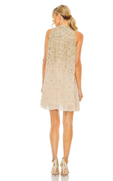 5 of 6 Mac Duggal 9225 Dress Beige