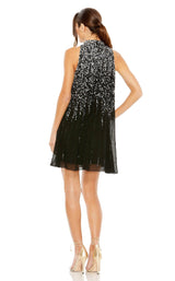 6 of 6 Mac Duggal 9225 Dress Black-Silver