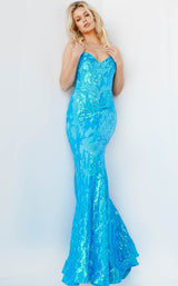 3 of 5 Jovani 07786BG Turquoise