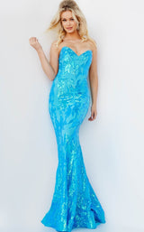 4 of 5 Jovani 07786BG Turquoise