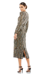 3 of 6 Mac Duggal 93590 Black-Gold