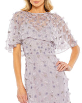 4 of 6 Mac Duggal 93653 Vintage-Lilac