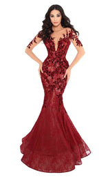 6 of 19 Tarik Ediz 93669 Burgundy