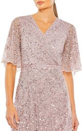 6 of 6 Mac Duggal 93681 Vintage-Lilac