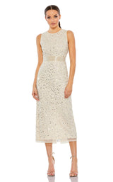 3 of 9 Mac Duggal 93758 Nude/Silver