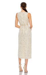 6 of 9 Mac Duggal 93758 Nude/Silver