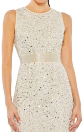 9 of 9 Mac Duggal 93758 Nude/Silver