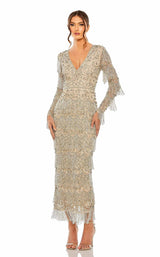 1 of 3 Mac Duggal 93861 Dress Nude-Silver