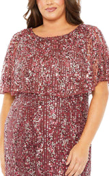 3 of 6 Mac Duggal Fabulouss 93867 Dress Mulberry