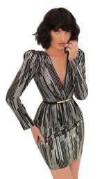 1 of 4 Tarik Ediz 93886 Black/Gold