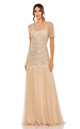 1 of 3 Mac Duggal 93909 Nude/Silver