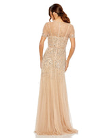 3 of 3 Mac Duggal 93909 Nude/Silver