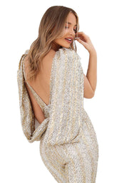 4 of 4 Tarik Ediz 93940 Ivory/Gold