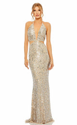 1 of 6 Mac Duggal 93977 Nude/Silver