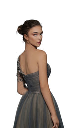 4 of 4 Tarik Ediz 96001 Almondine-Smoke-Blue