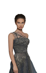 3 of 4 Tarik Ediz 96003 Almondine-Smoke-Blue