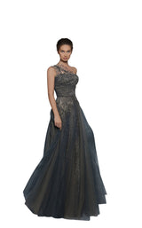 1 of 4 Tarik Ediz 96003 Almondine-Smoke-Blue