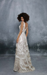 2 of 3 Tarik Ediz 96037 Ivory/Gold