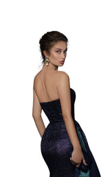 4 of 4 Tarik Ediz 96071 Navy-Emerald